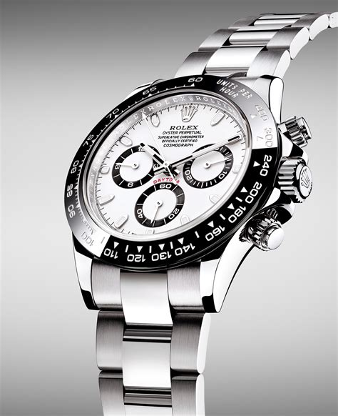 new daytona rolex cosmograph white face black ceramic bezel|Rolex oyster steel dial.